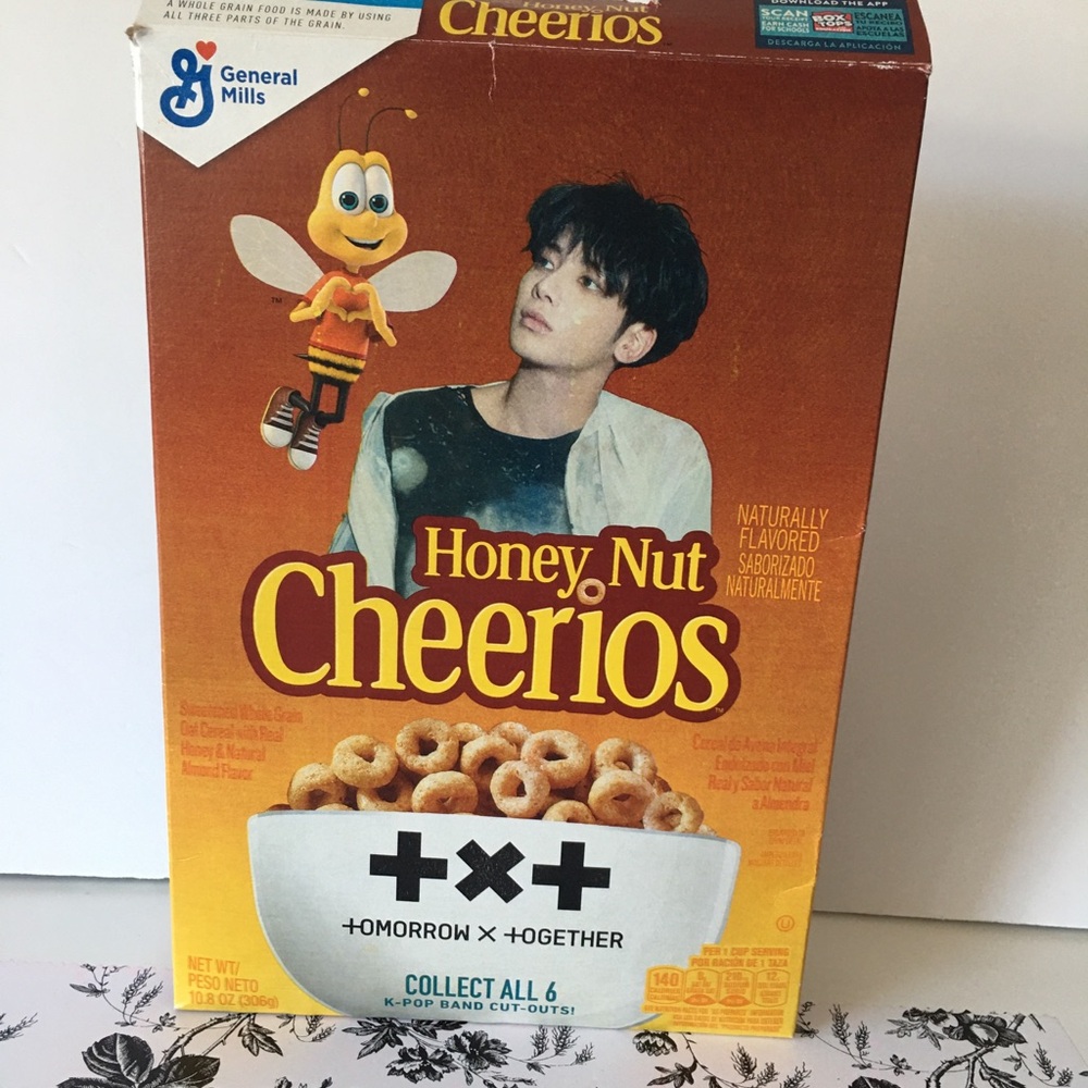 Kpop TXT — Cheerios Cereal Box with Honey Nut Flavor